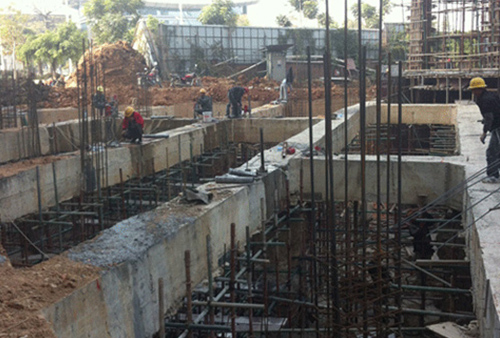 肇慶華生中心三期支撐梁切割拆除